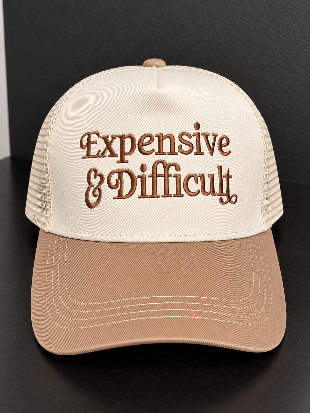 Expensive & Difficult | Two-Tone Trucker Hat