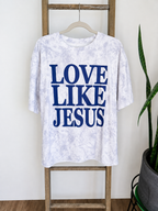 Love Like Jesus Oversized Graphic Tee | White Camo